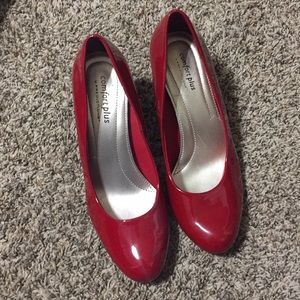 Red Patent Heels